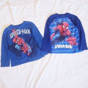 Boys Size 6 Marvel Spider-Man Blue Long Sleeve Tees